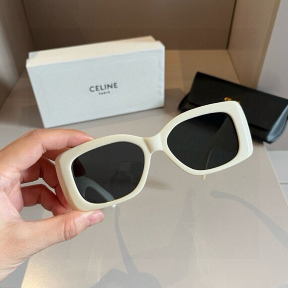 Celine Triomphe Women\'s White Sunglasses